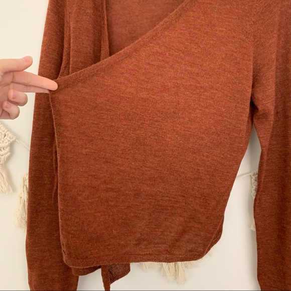 Eileen Fisher 100% Royal Alpaca Rust Cardigan - Picture 10 of 11